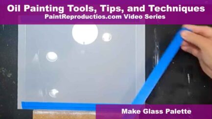 Make a glass palette for under $15.00 for easy clean up and mixing.