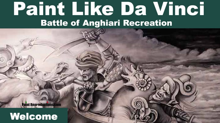 Battle of Anghiari Reproduction originally painted by Da Vinci.