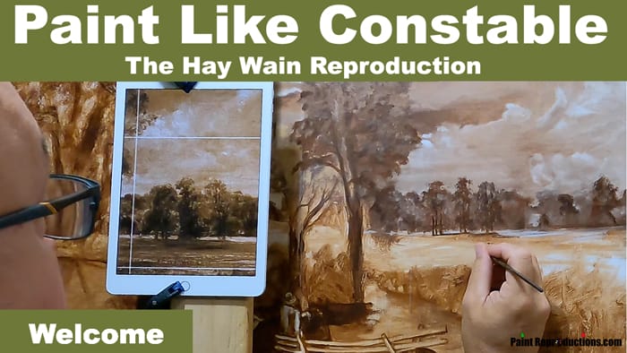 The Hay Wain Reproduction originally painted by Constable.