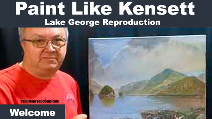 Lake George Reproduction originally painted by Kensett.