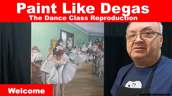 The Dance Class Reproduction originally painted by Degas.