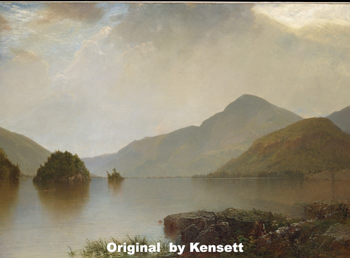 Lake George originally painted by Kensett.